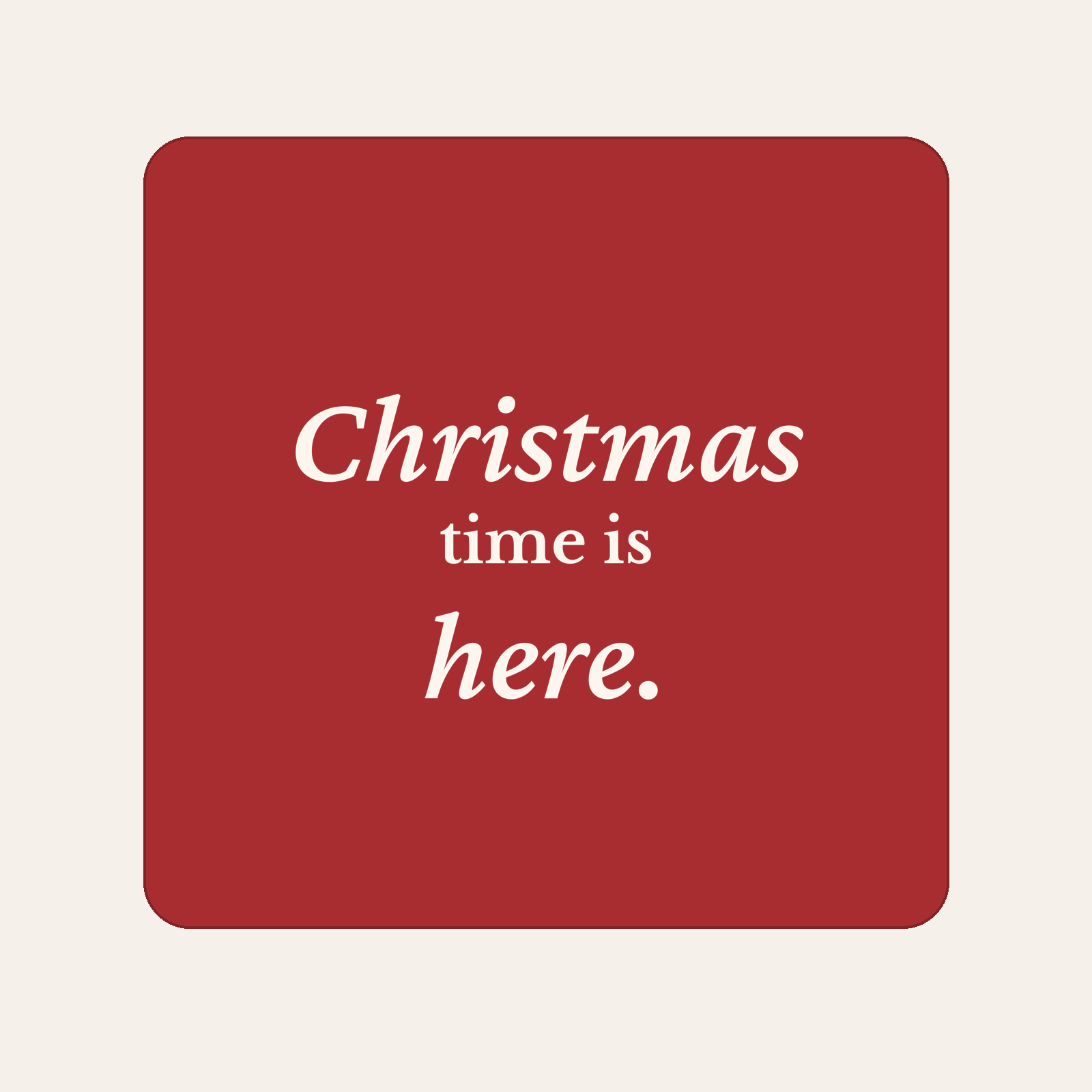 Christmas Lives Here holiday pillow mockup